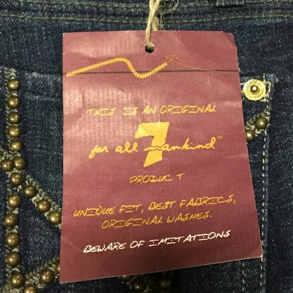 NWT 7 For All Mankind Straight Leg Jeans - Picture 6 of 6